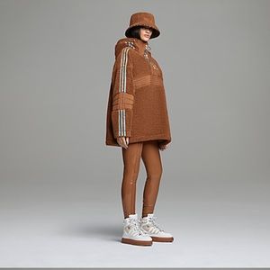 Ivy Park Jackets \u0026 Coats | Adidas x Ivy Park 12 Zip Teddy Jacket | Color: Brown | Size: S | Audreylucy's Closet
